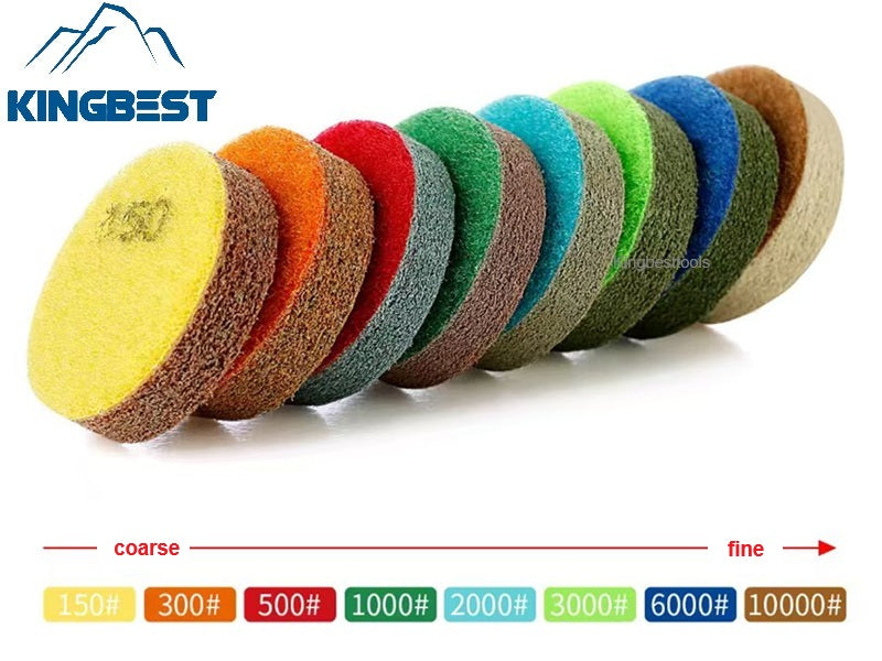 2-inch Sponge Polishing Pad for Granite and Marble Mini Polishing Pads with Free Backer