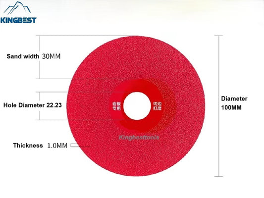 22.23mm Hole Red Disc For Porcelain 100mm (10pcs a pack) - Free Shipping