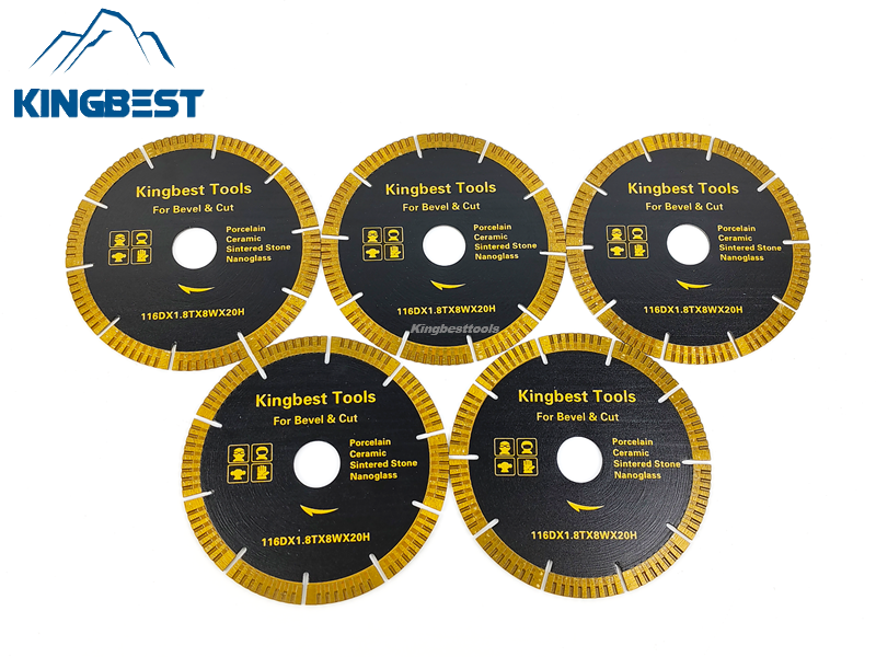 20mm/116mm Porcelain Ceramic Cutting and Bevel Blade/Discs for Angle Grinder/Mica Machine
