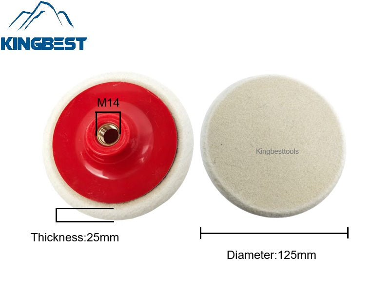 M14 Round Polishing Wool Pads for Dry Polishing