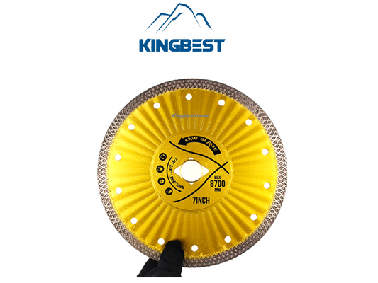 Super Thin Porcelain Tiles Yellow Cutting Disc Saw Blades Dry and Wet Cutting