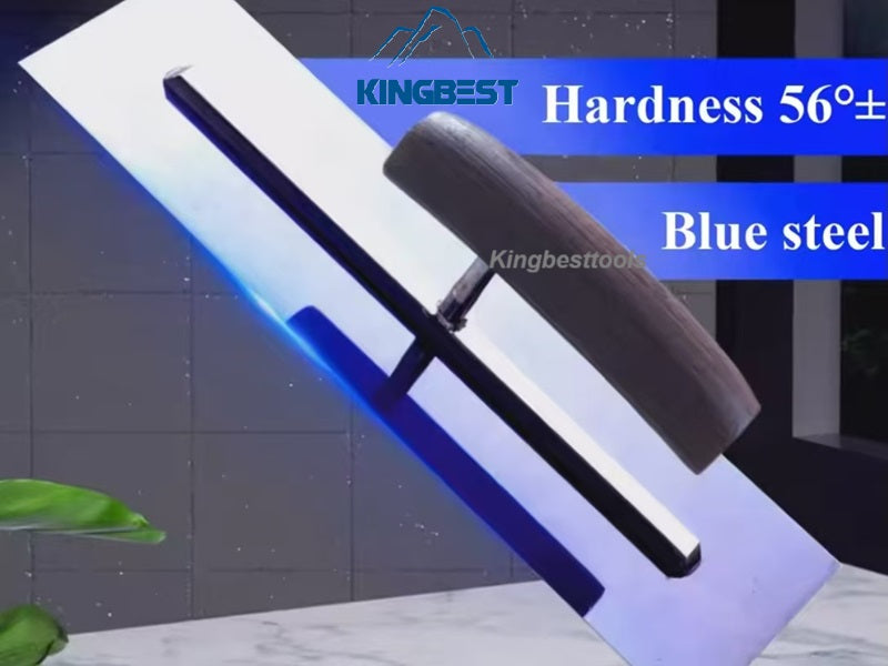 Professional Hand Trowel Floor Pusher Epoxy Floor Paint Trowel Flat Batch Flat Scraper Blue Steel free shipping