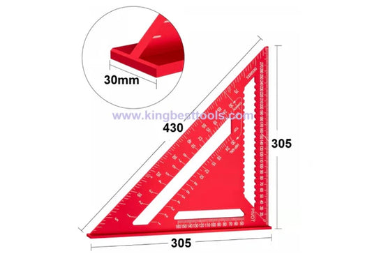 Promotion! 7inch/12inch Multifunctional Aluminum Triangle Ruler 90 Degree Right Angle Ruler 45 Degree Angle Ruler High Precision Free Shipping to US Mainland Only A01