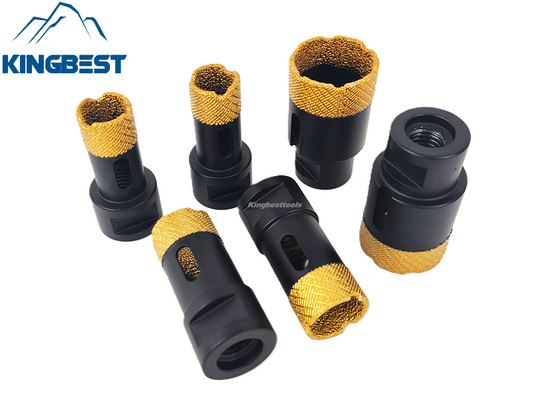 M14 Golden Widened Brazed Diamond Core Drill Bit 8-60mm
