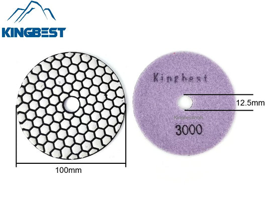 New-7 Step Dry Polishing Pads For Polishing 100mm