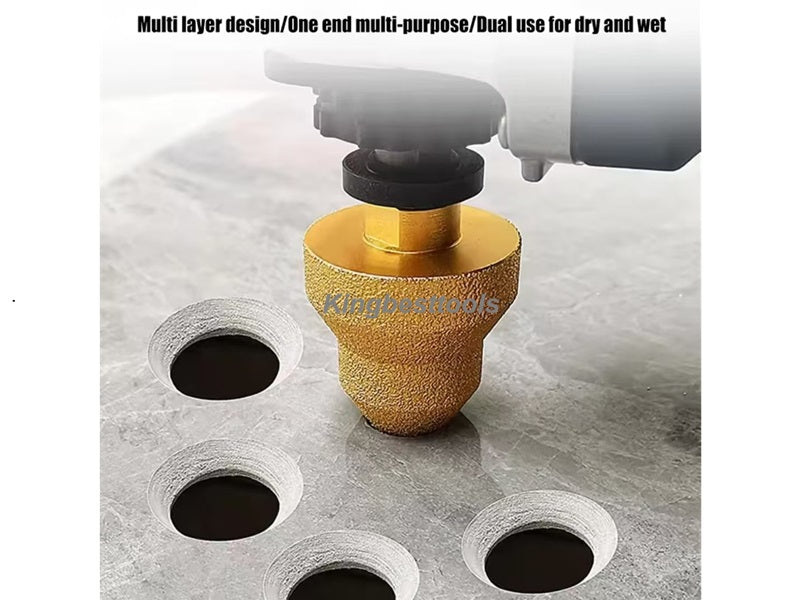 Brazing Pagoda Drill Bits Multi-layer Bits 20mm/35mm/50mm/Three Sizes Hole Enlargement Diamond Bits