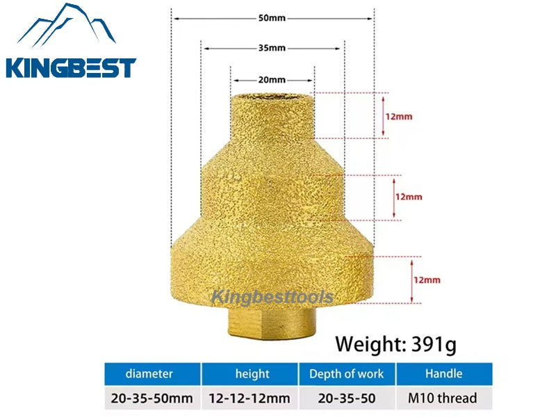 Brazing Pagoda Drill Bits Multi-layer Bits 20mm/35mm/50mm/Three Sizes Hole Enlargement Diamond Bits