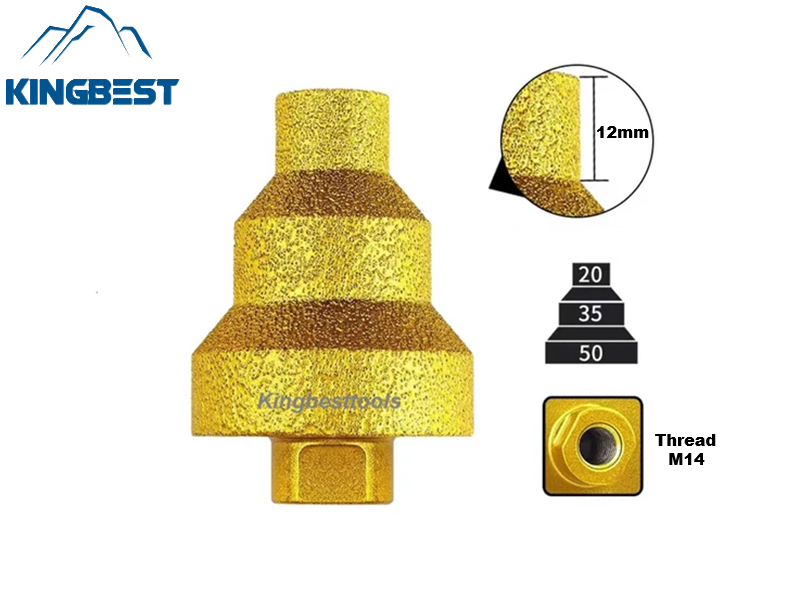 Brazing Pagoda Drill Bits Multi-layer Bits 20mm/35mm/50mm/Three Sizes Hole Enlargement Diamond Bits