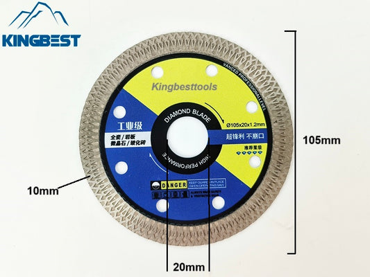 105mm Upgraded Diamond Saw Blade For Porcelain