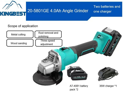 Cordless Lithium Battery Angle Grinder-Free Shipping