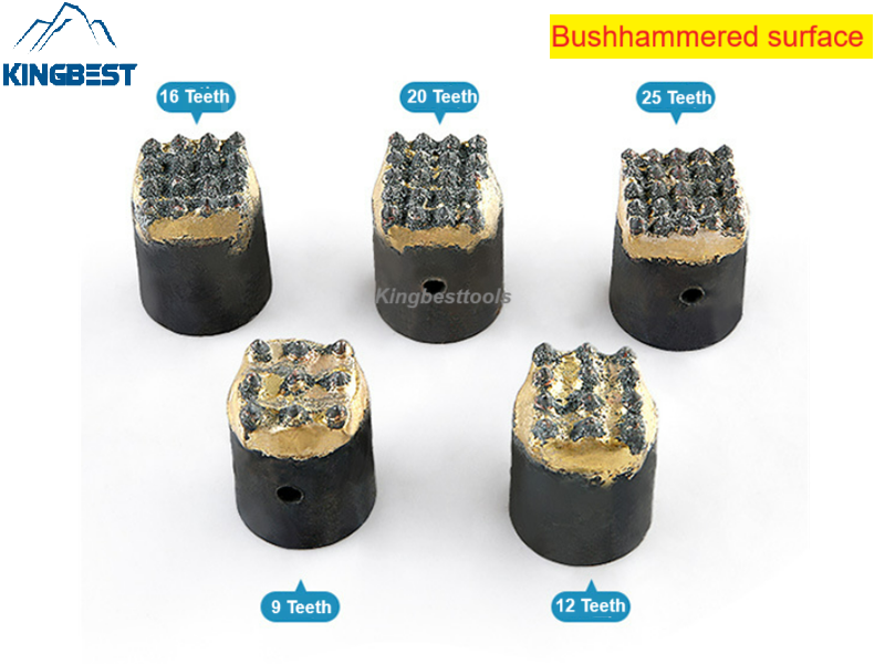 Pneumatic Hammer Bush Hammered Head Pipe Apple Head Chiseled Head For Stone Cement Concrete