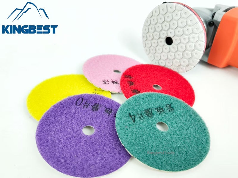3" Dry Polishing Pads For Porcelain,Backer for free