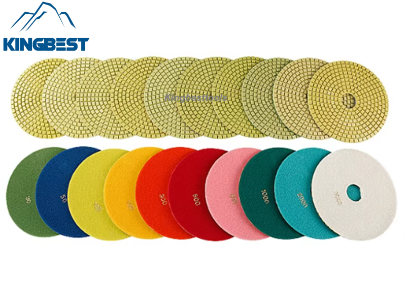 10 Steps Wet Polishing Pad with 200mm