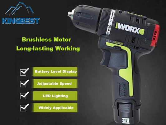 WU 130X Cordless Screw Driver Drill Brushless Motor Drill-Free Shipping