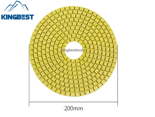 10 Steps Wet Polishing Pad with 200mm