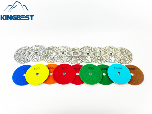 9 steps High Quality Wet Polishing Pads/Sandpapers 100mm