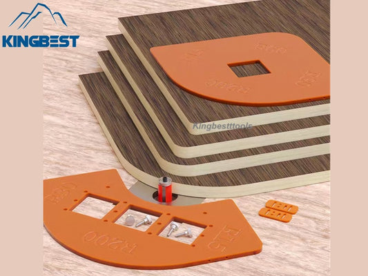 Woodworking Router Corner Radius Templates Jig R5~R40 for Trimming Machine