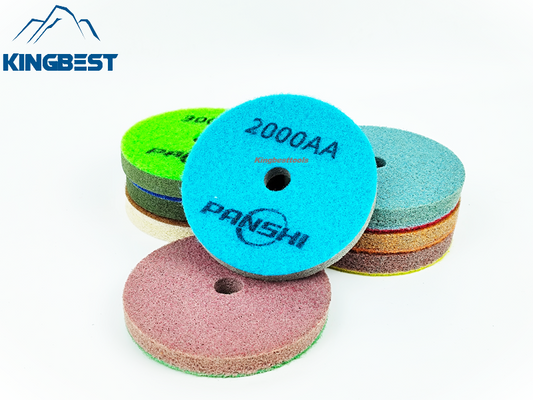 Sponge Fiber Wet Polishing Pads For 80mm/100mm/125mm/150mm/180mm/200mm