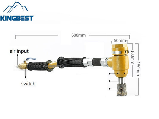 Pneumatic Chisel Machine for Bushhamered/Chiseled/Pineapple/Rough Surface Free Shipping A01
