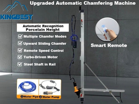 Upgraded Automatic Frame Chamfering Machine with Remote Vertical Automatic Chamfering Machine For Tiles Porcelain Ceramics-Free Shipping A01A02