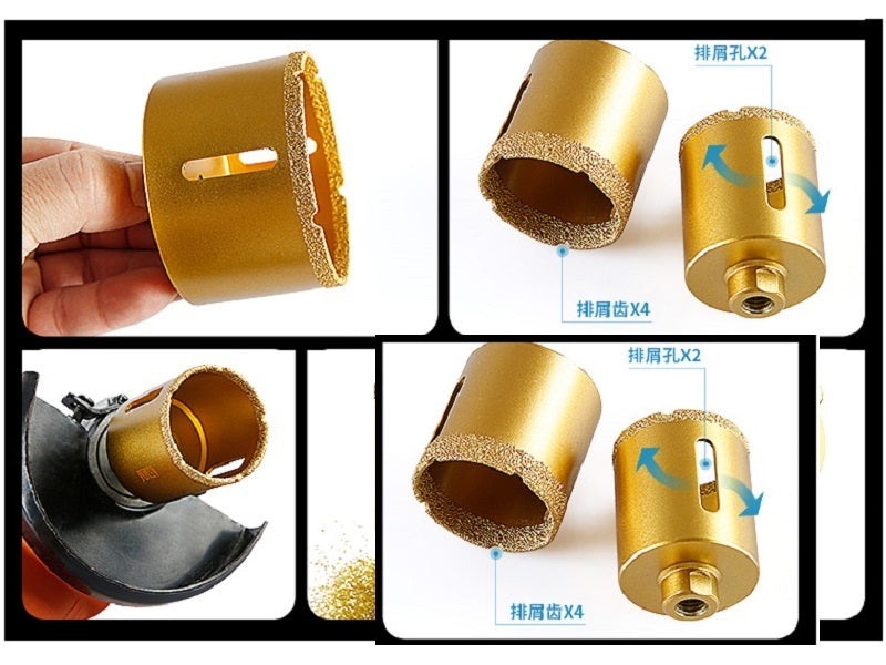 Brazed Core Drill Bits for Marble 90mm (10 pcs/set) free shipping