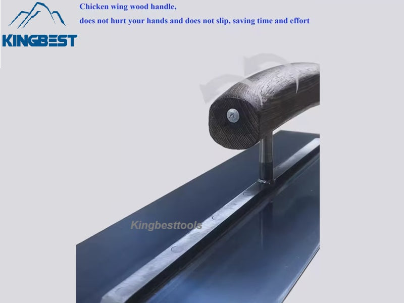 Professional Hand Trowel Floor Pusher Epoxy Floor Paint Trowel Flat Batch Flat Scraper Blue Steel free shipping