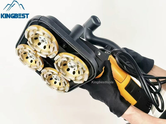 Four-head Dust-free Concete Ginder Floor Renovation Machine Free Shipping