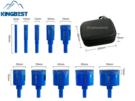 10 pcs Hole Opener Drilling Bits Set for Hand Driller