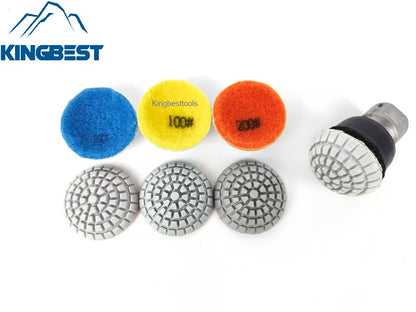 7 step Curved Wet Polishing Pad 2 Inch-Backer (M10)