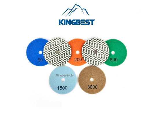7-Step Fast Speed Polishing Pads Dry Pads for Stone Polishing
