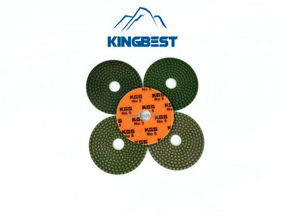 5 Inch KGS Polishing Pads Wet Polishing Pads Stone Abrasive for Marble Quartzite Polishing