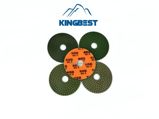 5 Inch KGS Polishing Pads Wet Polishing Pads Stone Abrasive for Marble Quartzite Polishing