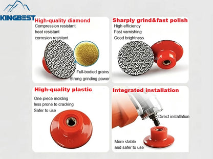 2 Inch Electroplated Diamond Polishing Pad One-piece Grinding Discs