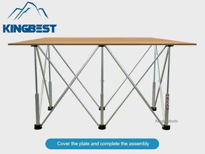 6-Leg Working Support Telescopic Workbench Multifunctional Stand Foldable-Free Shipping