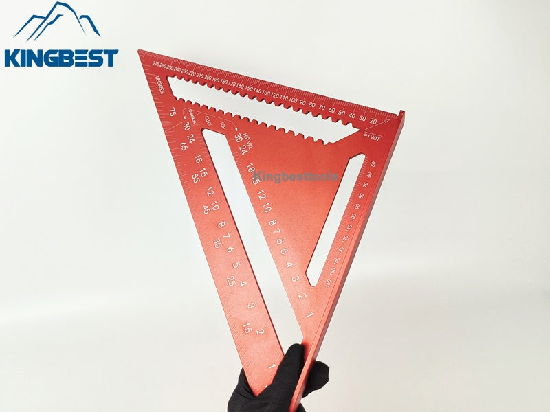 12inch Multifunctional Aluminum Triangle Ruler 90 Degree Right Angle Ruler 45 Degree Angle Ruler High Precision Free Shipping to US Mainland Only A01
