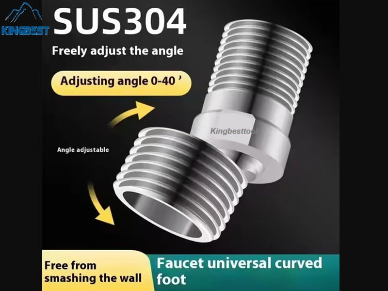 Multi-functional Curved Feet Universal Rotation Telescopic Faucet Valve Interface Adapter for Hotels Kitchens Toilets Free shipping A01 A02