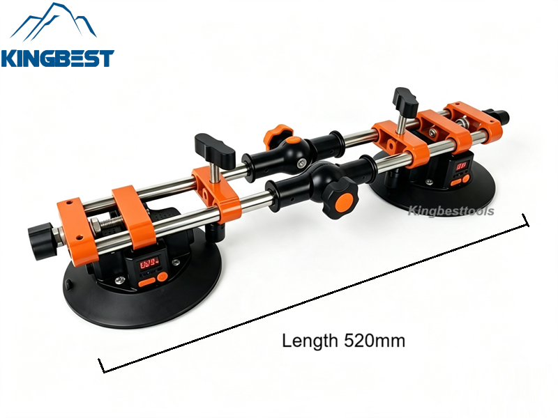 Upgraded Adjustable Leveler with  Electric Suction Cups for 90/180/270 Degrees