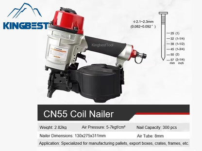 Promotion! Pneumatic Coil Nail Gun Industrial Pneumatic Tools Export Crates Packing Tools Free shipping A01/A02