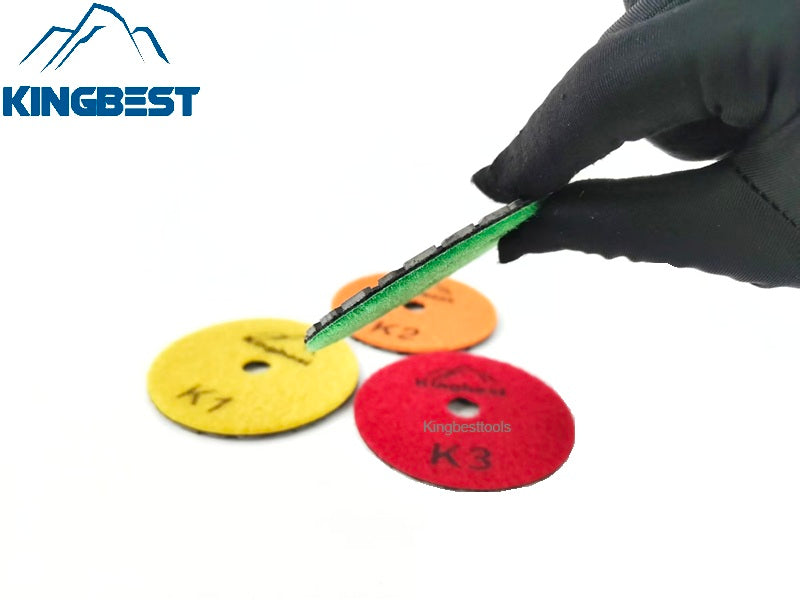 4 Steps Super Fast Thicknessed Dry Polishing Pads 80mm