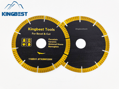 20mm/116mm Porcelain Ceramic Cutting and Bevel Blade/Discs for Angle Grinder/Mica Machine