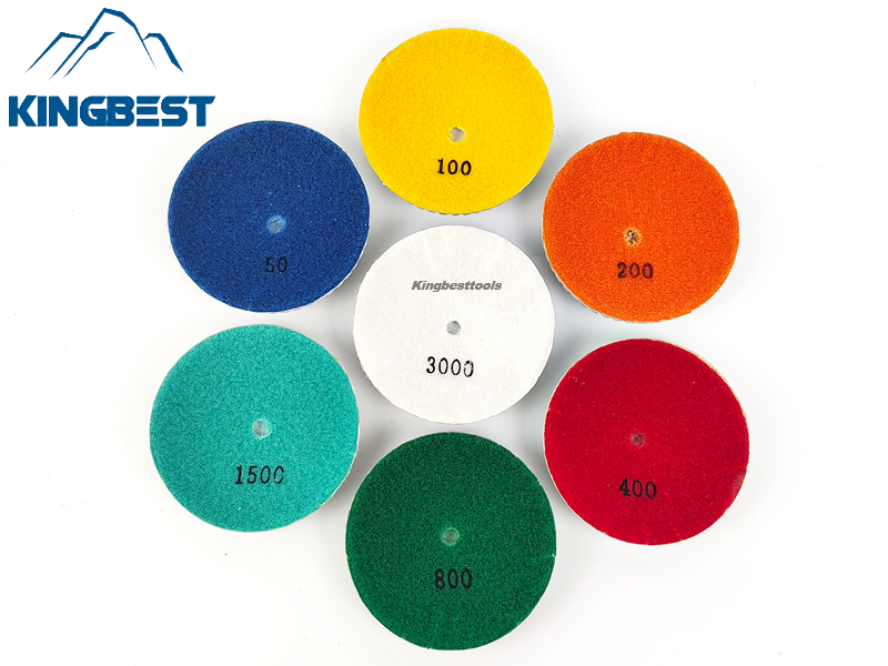 7 step Curved Wet Polishing Pad 100mm
