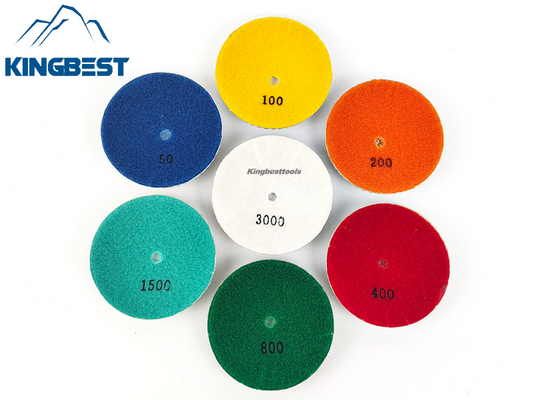 7 step Curved Wet Polishing Pad 100mm