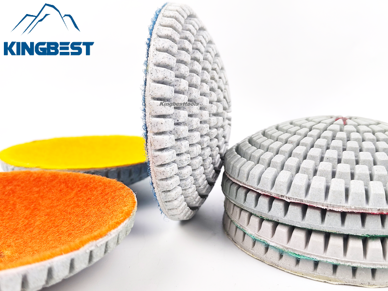 7 step Curved Wet Polishing Pad 100mm