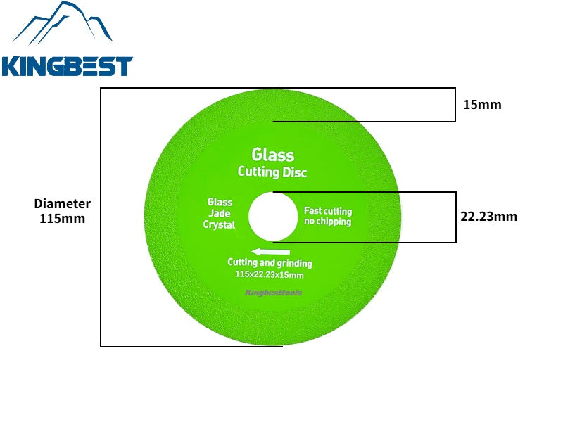 Top Selling Kingbest Glass Cutting Discs 100mm