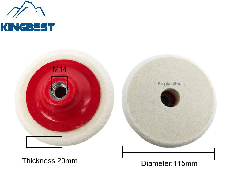 M14 Round Polishing Wool Pads for Dry Polishing