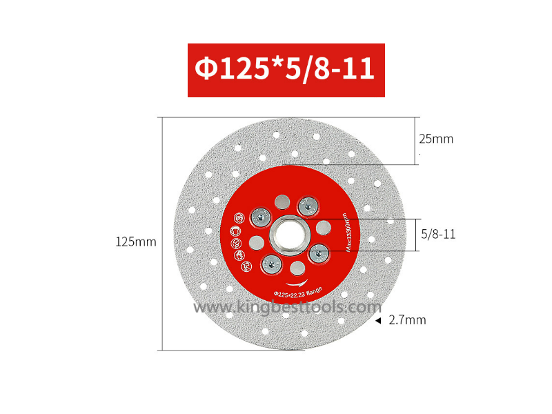 Cutting & Grinding Discs With Flange for Porcelain M14 & 5/8-11