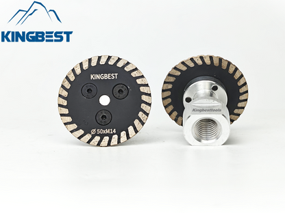 Removable M14 Flange Brazed Diamond Blade 50 Diameter Grinder Engraving Saw Caving Blade