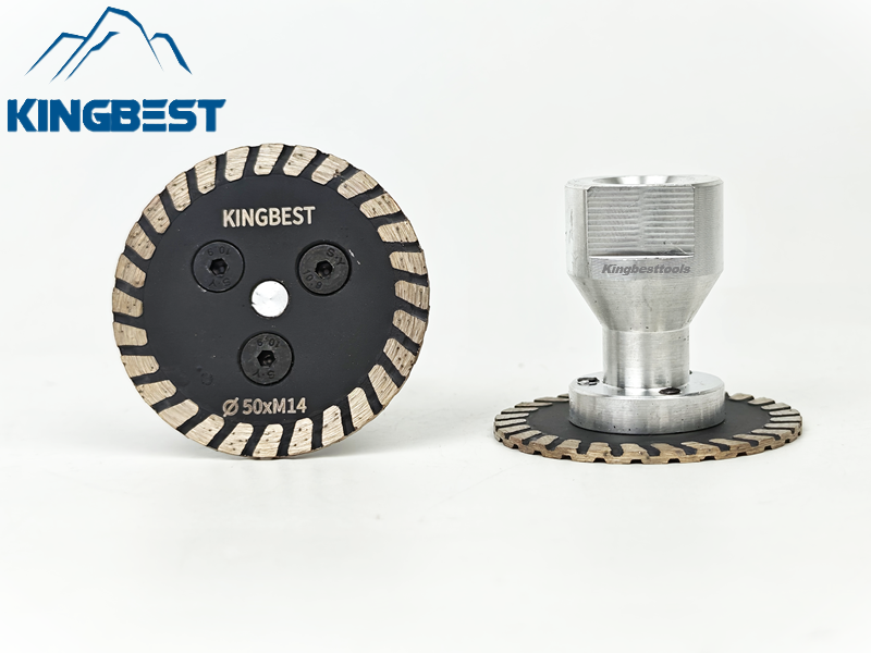 Removable M14 Flange Brazed Diamond Blade 50 Diameter Grinder Engraving Saw Caving Blade