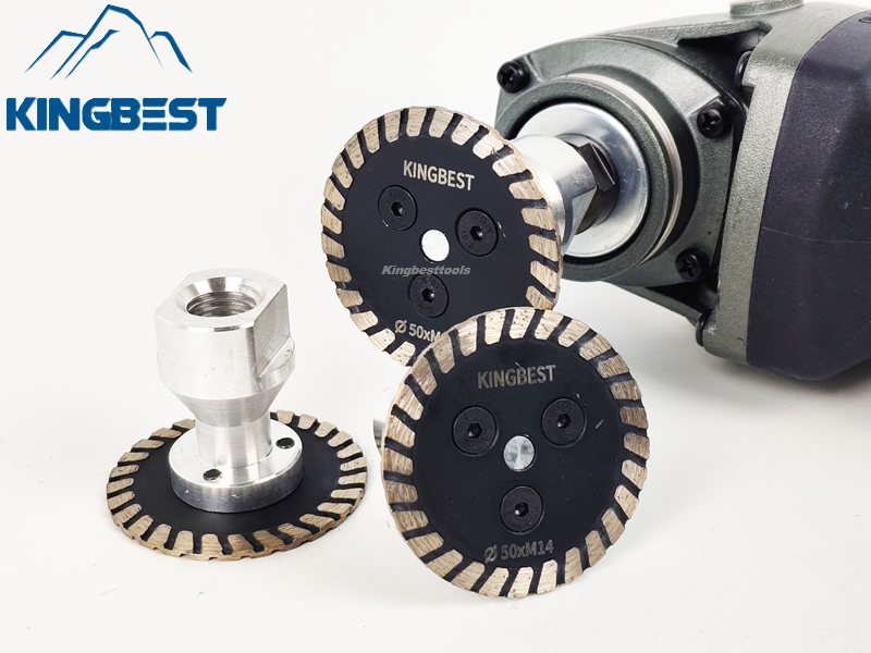 Removable M14 Flange Brazed Diamond Blade 50 Diameter Grinder Engraving Saw Caving Blade