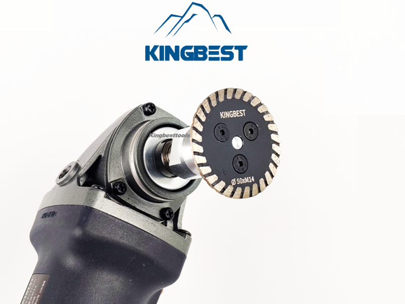 Removable M14 Flange Brazed Diamond Blade 50 Diameter Grinder Engraving Saw Caving Blade